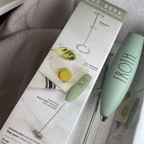 Rae Dunn Kitchen Rae Dunn Electric Milk Frother Froth Green Matcha Cafe Latte Bulletproof
